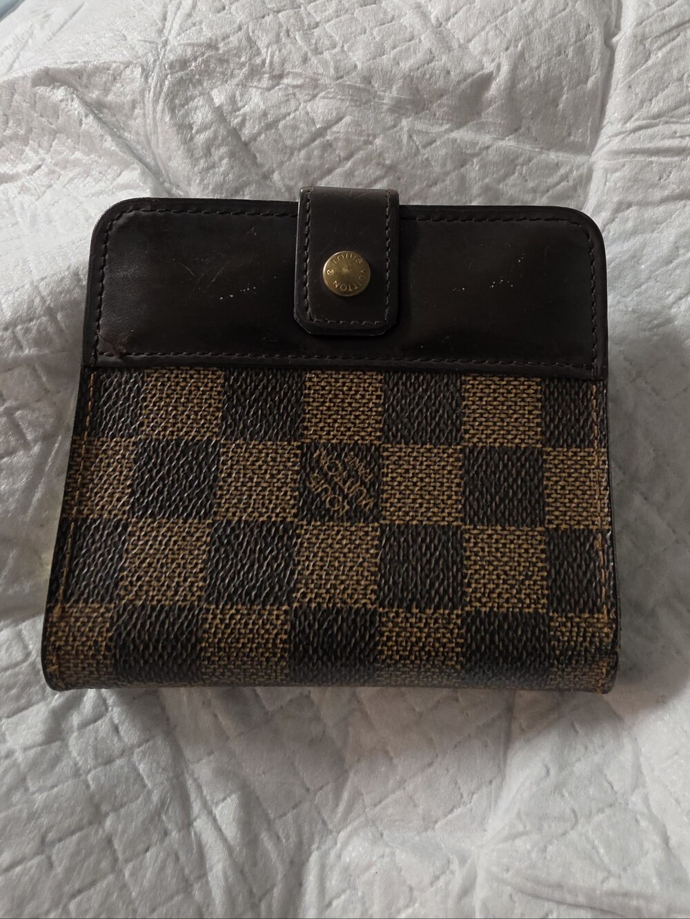 Louis Vuitton Damier Ebene Compact Zip Bifold Wallet